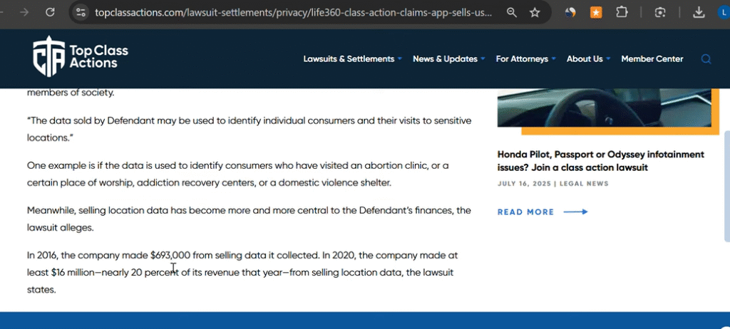 Life360 Settlement Claim Life360 Settlement Claim