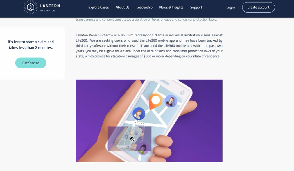 Life360 lawsuit compensation scam Life360 lawsuit compensation scam