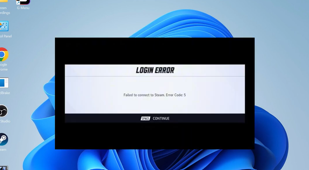 Rivals Failed To Connect To Steam Error Code 5