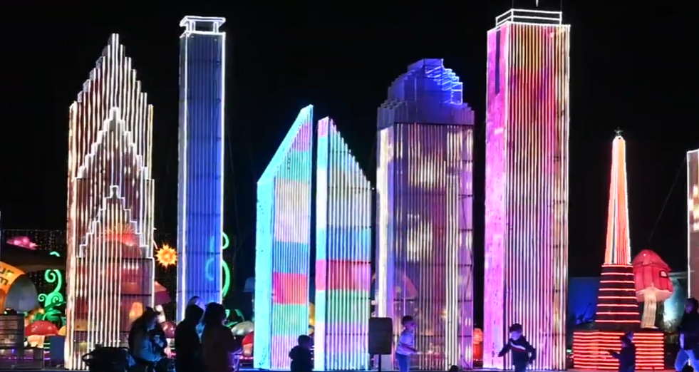 Magical winter lights Houston